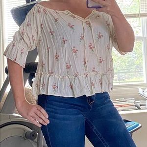 🌸 Ralph Lauren Denim & Supply soft and cute top. Sz S